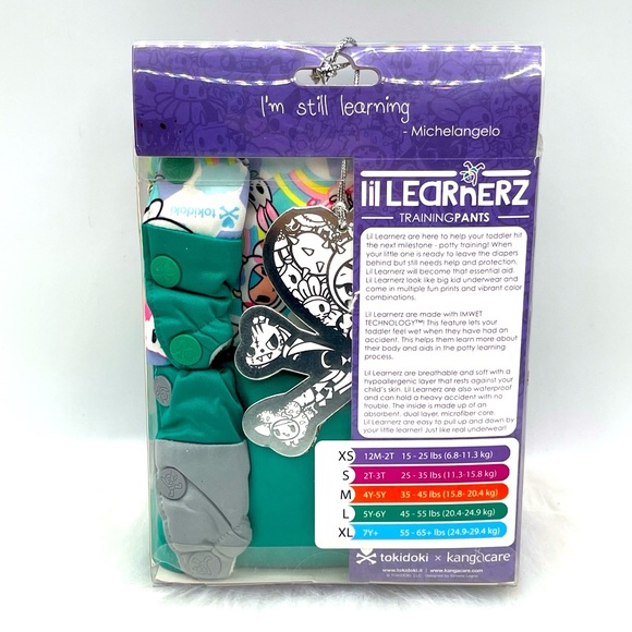 KangaCare X Tokidoki Lil Learnerz training pants - TokiSweet (XS - Extra Small) - Picture 2 of 3